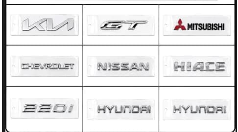 آرم خودرو دکوری — مجموعه ۲ (KIA، GT، نیسان، BMW)
