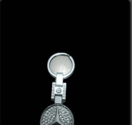 جا سویچی خودرو نگین دار استیل اعلا طرح benz