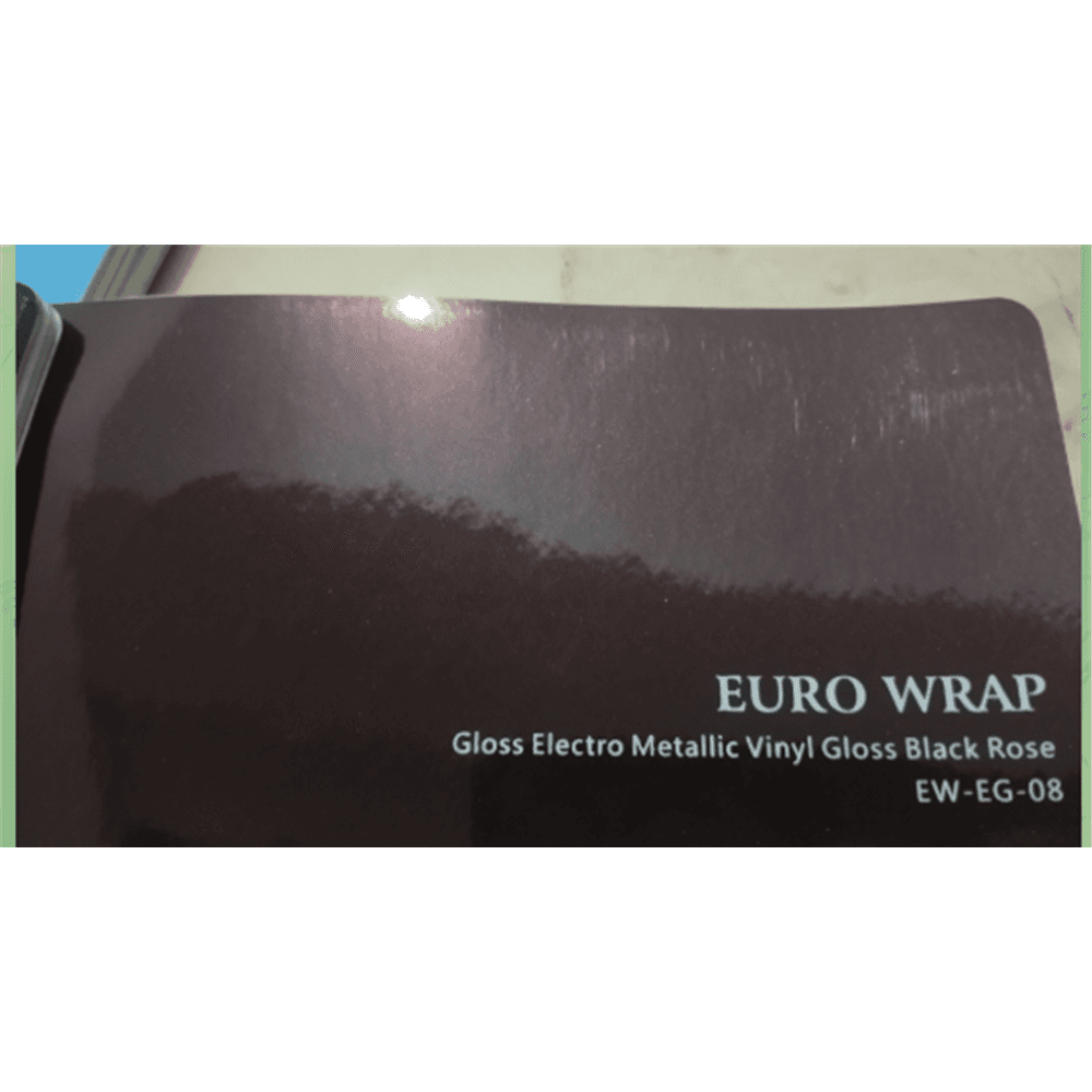 کاور محافظ بدنه خودرو رنگی مشکی براق با طیف رز برند یورو رپ Euro Wrap (Carlike)