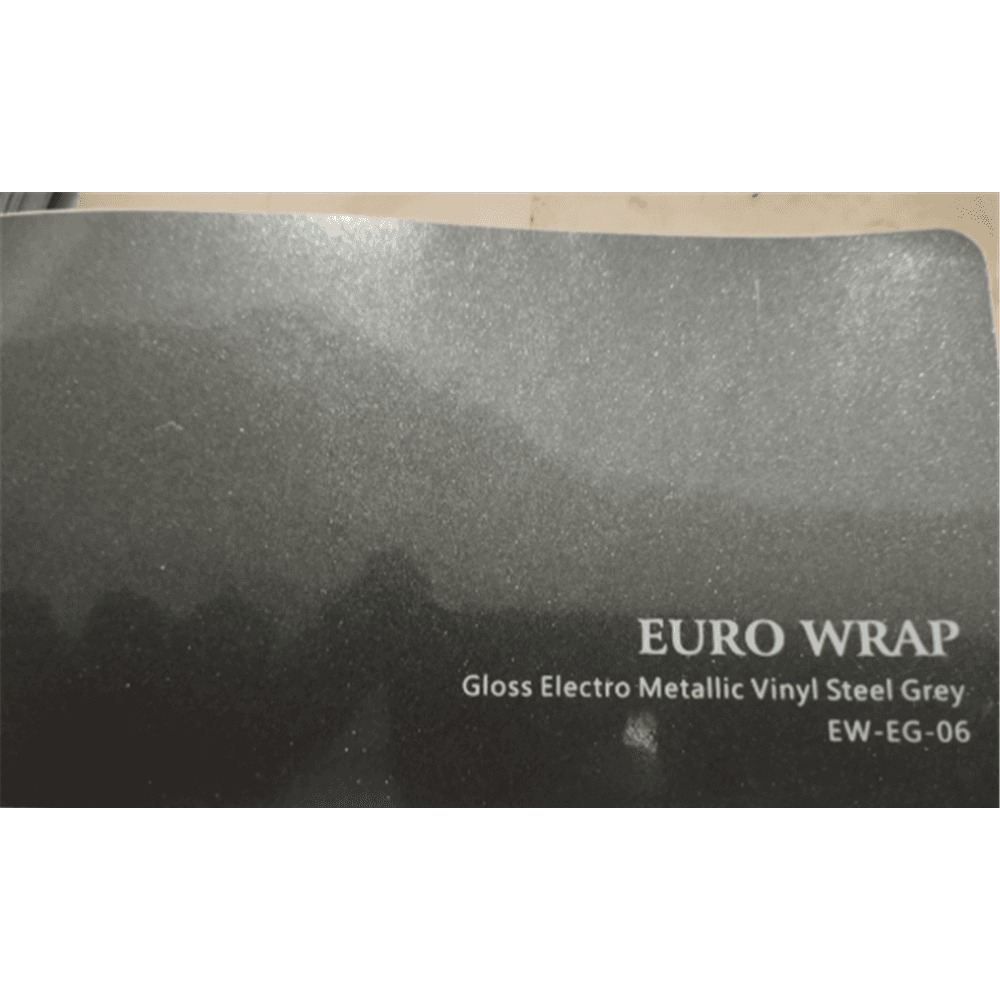 کاور محافظ بدنه خودرو رنگی خاکستری استیل براق برند یورو رپ Euro Wrap (Carlike)