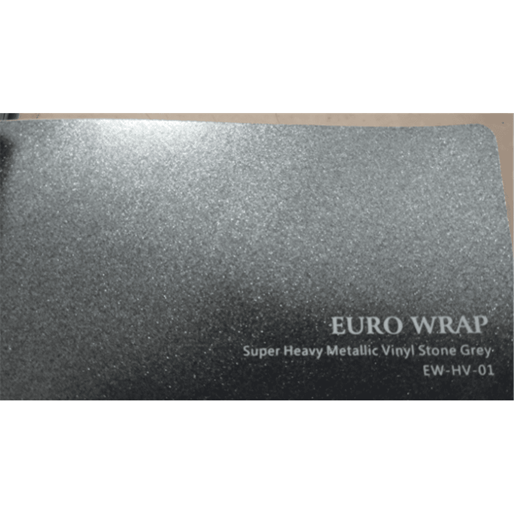 کاور محافظ بدنه خودرو رنگی خاکستری متالیک استون برند یورو رپ Euro Wrap (Carlike)
