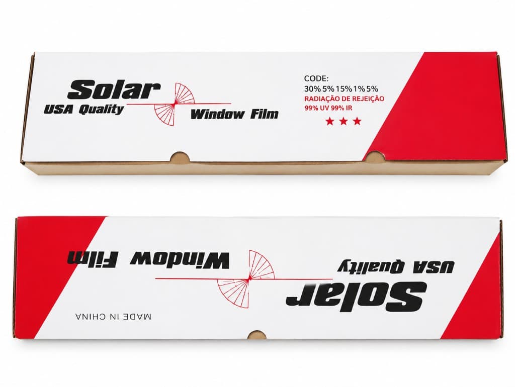 شیشه دودی خودرو تک لایه ۱۵۰ متری، تمام کدها (Solar USA Quality Window Film)