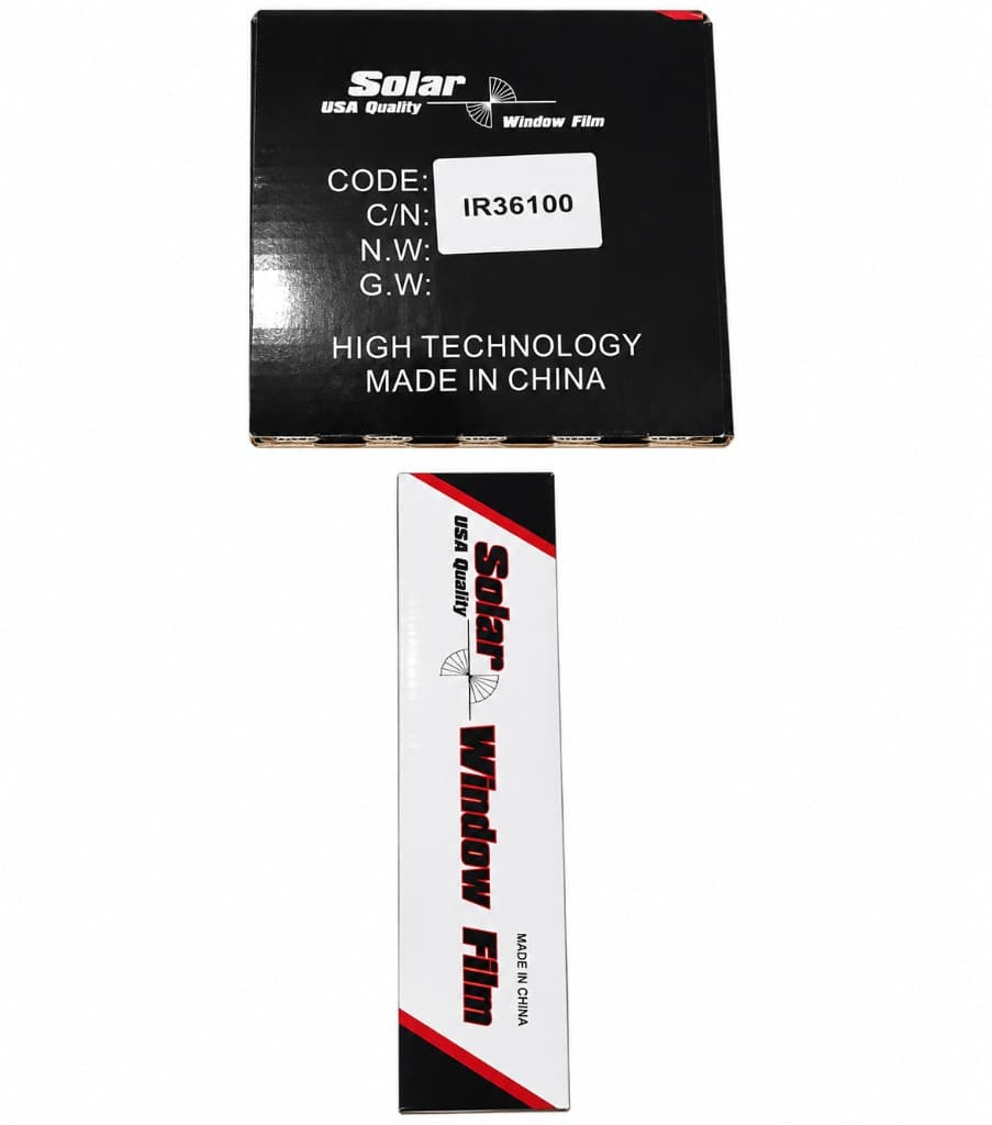 شیشه دودی خودرو سرامیکی عرض ۱۰۰ Solar USA Quality (کدهای ۳۰/۴۰)