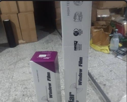 دودی ضد حرارت طیف نقره‌ای آبی عرض ۵۰ (Solar USA Quality Window Film)